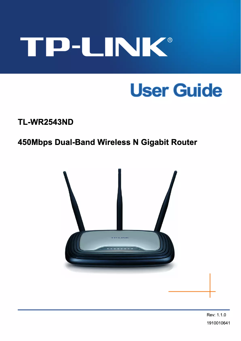 Page n°1 - Manuel utilisateur TP-Link TL-WR2543ND