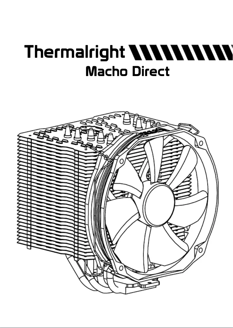Page 1 de la notice Manuel utilisateur Thermalright Macho Direct
