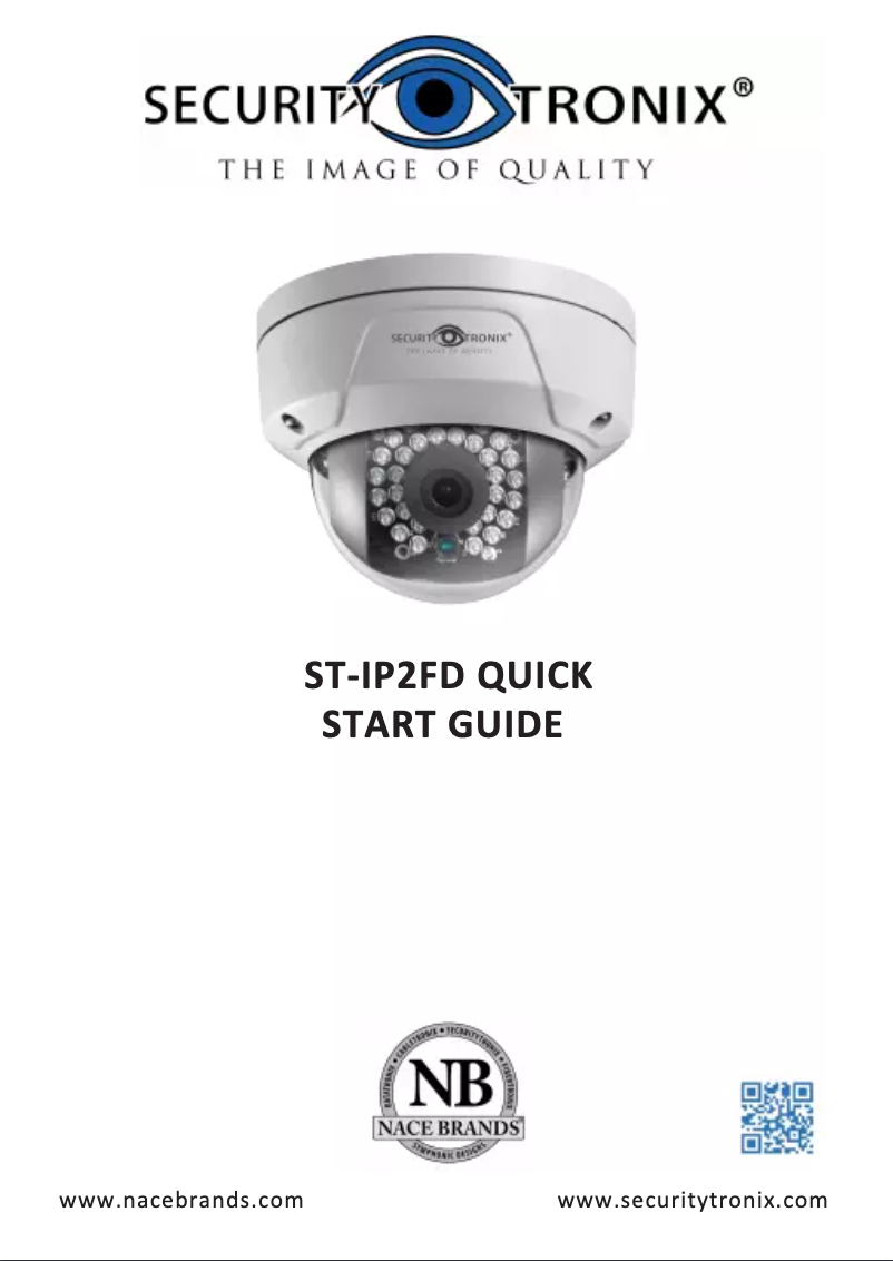 Image de la première page du manuel de l'appareil ST-IP2FD