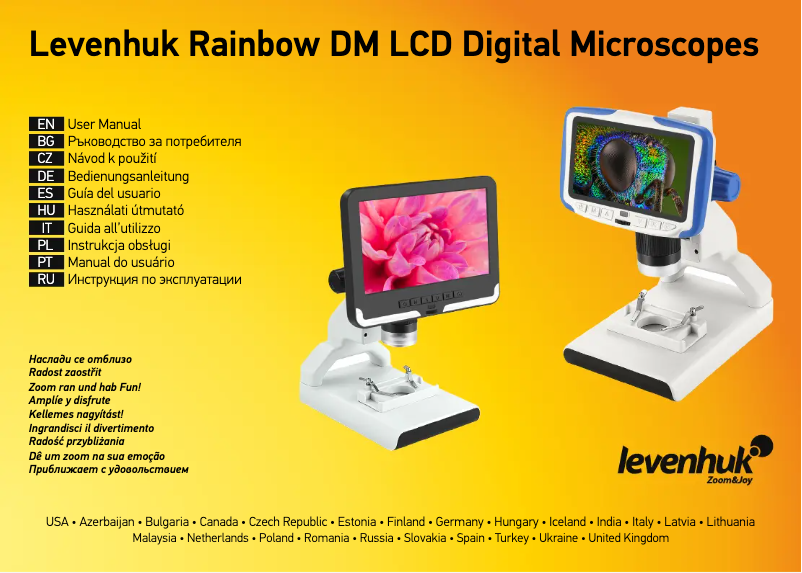 Page n°1 - Manuel utilisateur Levenhuk Rainbow DM700 LCD