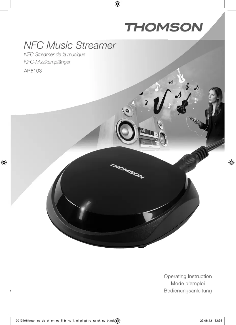 Image de la première page du manuel de l'appareil Thomson AR 6103