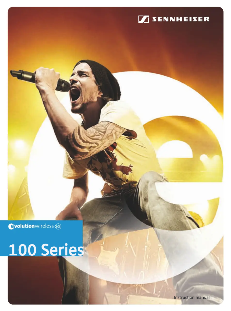 Page n°1 - Manuel utilisateur Sennheiser EW 122 G3-G-EU