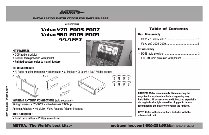 Image de la première page du manuel de l'appareil 99-9227