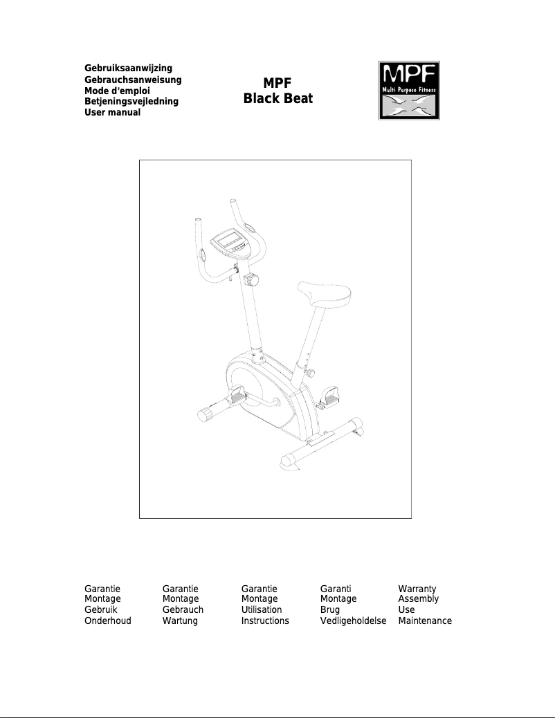 Page n°1 - Manuel utilisateur MPF Black Beat