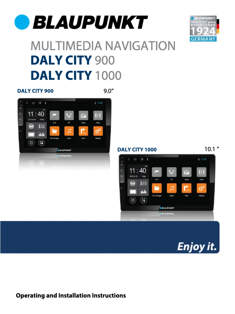 Imagen de la primera página del manual del dispositivo Daly City 1000