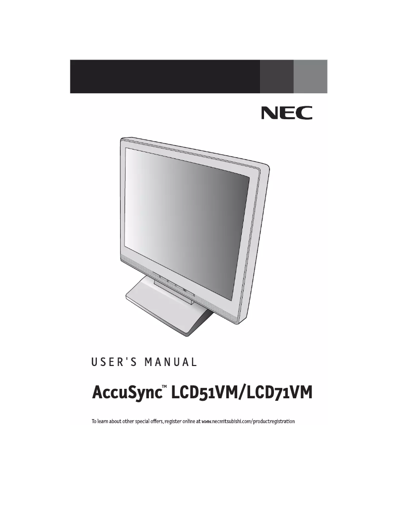 Image de la première page du manuel de l'appareil AccuSync 71V