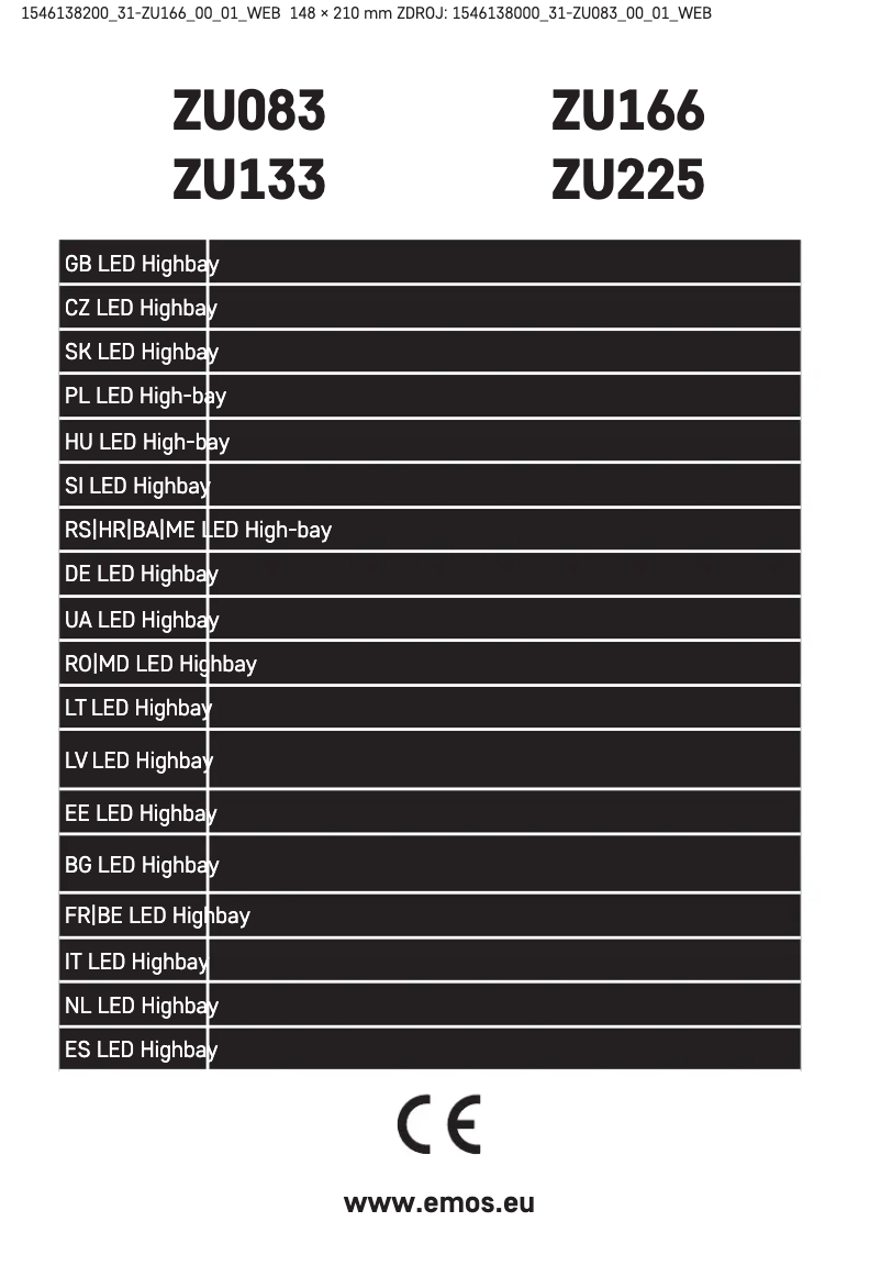 Página 1 del manual Manual de usuario Emos ZU166