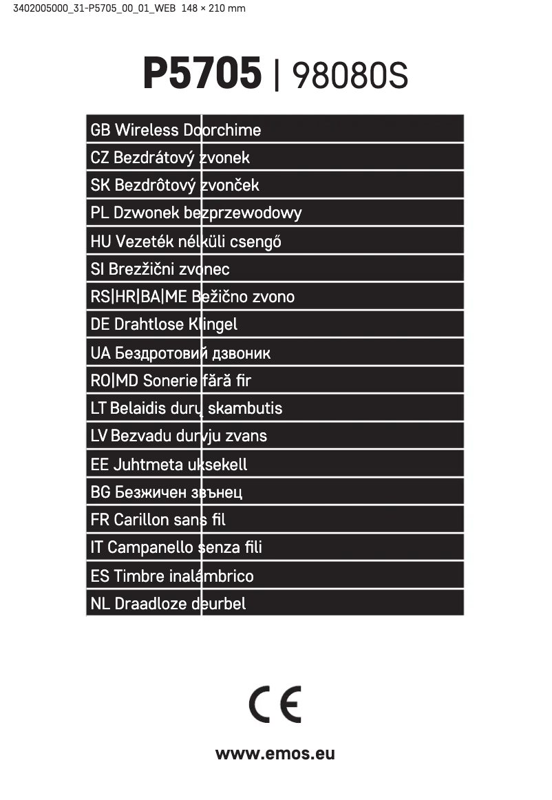 Página 1 del manual Manual de usuario Emos P5705