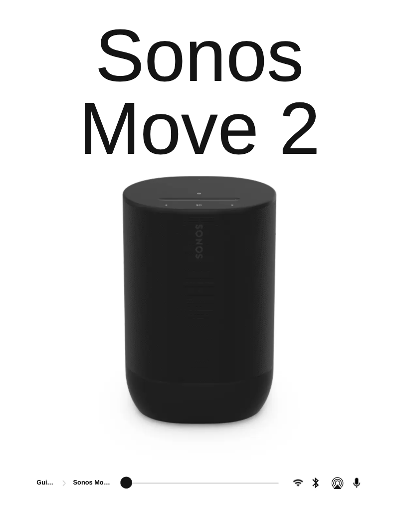 Page 1 de la notice Manuel utilisateur Sonos Move 2