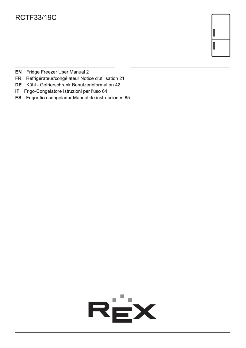 Page 1 de la notice Manuel utilisateur Electrolux RCTF33/19C