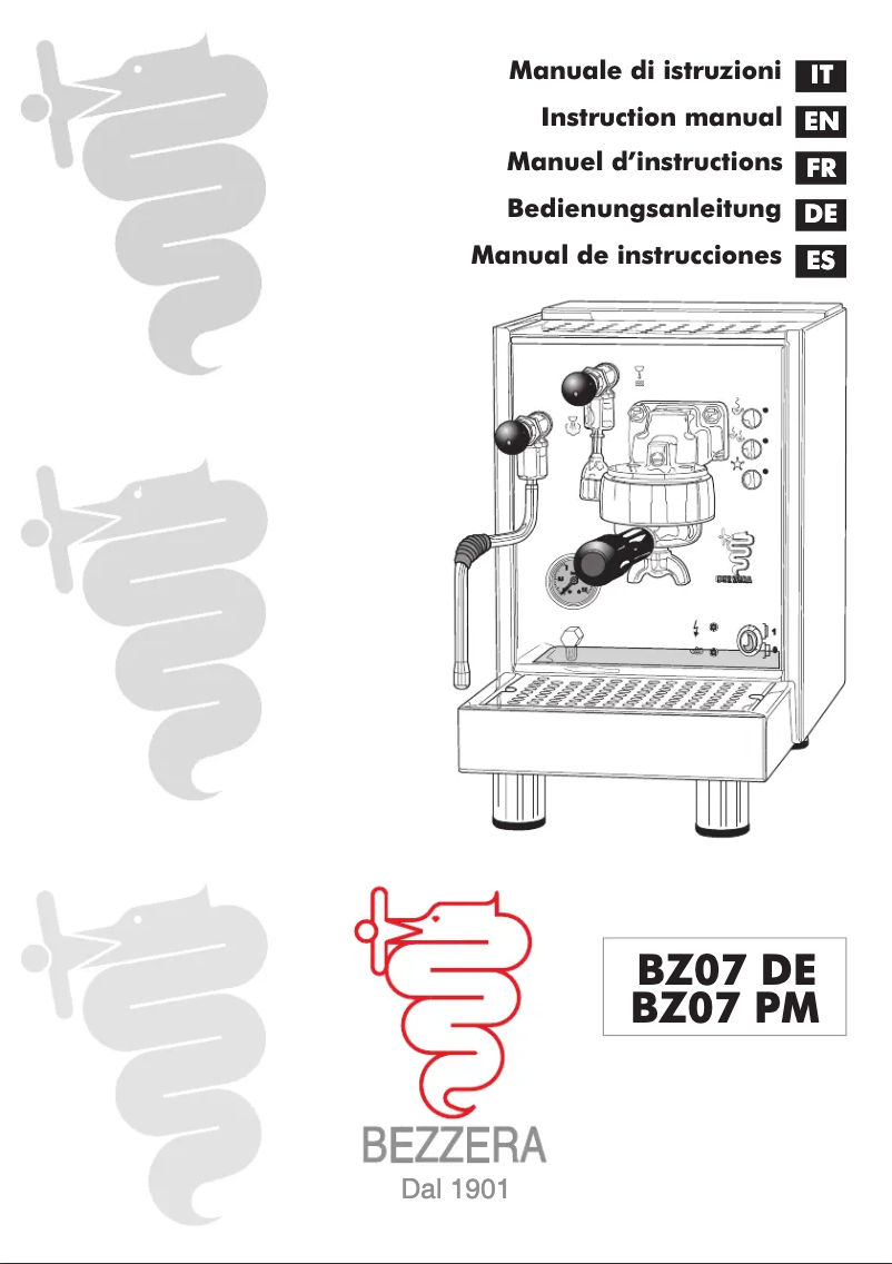 Page n°1 - Manuel utilisateur Bezzera BZ07