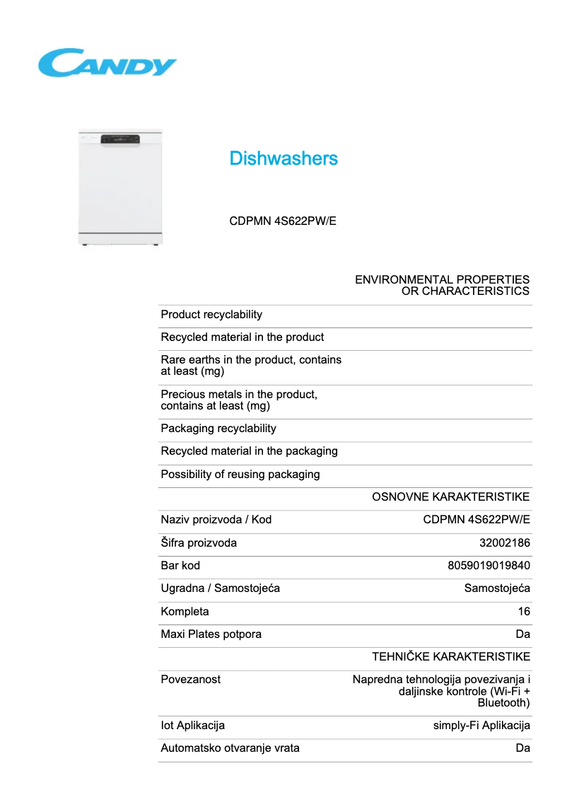 Image de la première page du manuel de l'appareil CDPMN 4S622PW