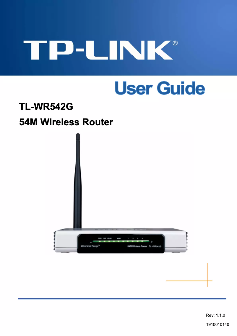 Página 1 del manual Manual de usuario TP-Link TL-WR542G
