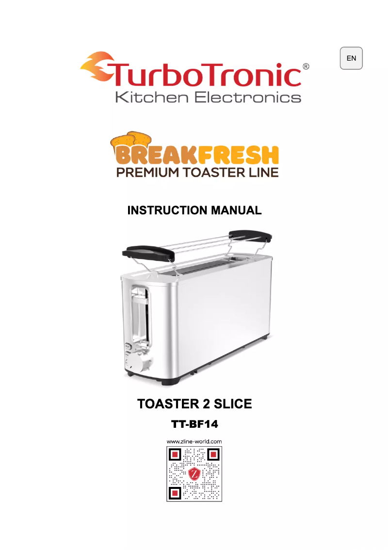 Page 1 de la notice Manuel utilisateur TurboTronic BreakFresh TT-BF14