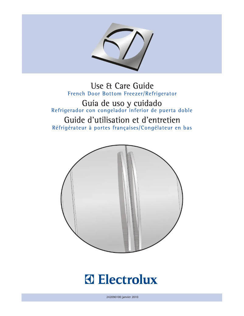 Page 1 de la notice Manuel utilisateur Electrolux E23BC68JSS