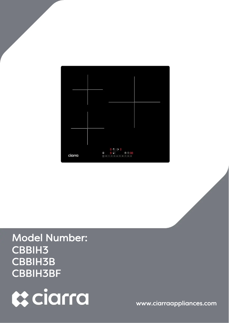 Page n°1 - Manuel utilisateur Ciarra CBBIH3B
