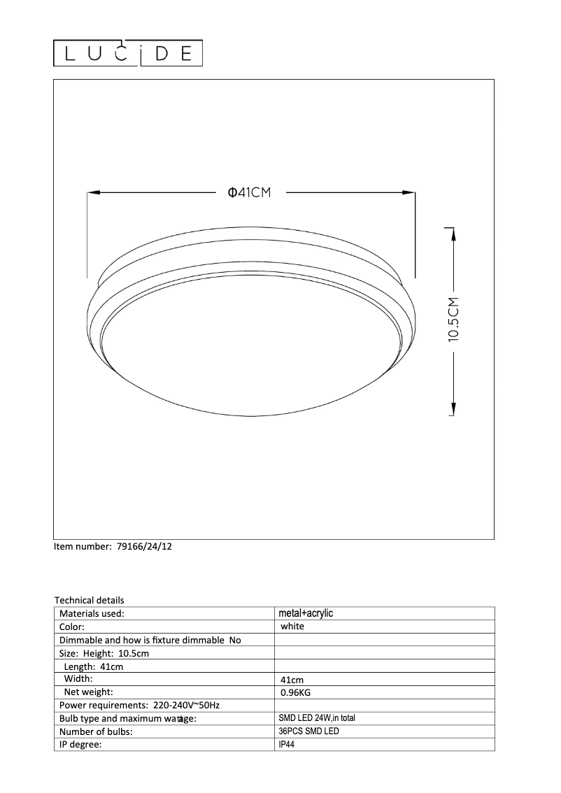 Image de la première page du manuel de l'appareil Casper i 79166/24/12