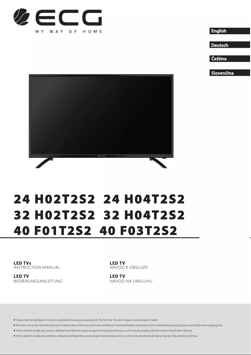 Page n°1 - Mode d'emploi ECG 40 F03T2S2