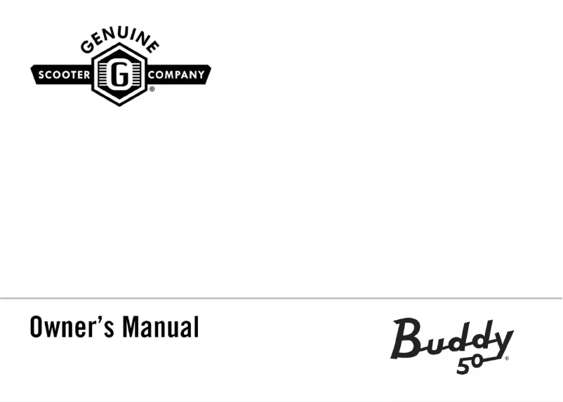 Página 1 del manual Manual de usuario Genuine Buddy 50