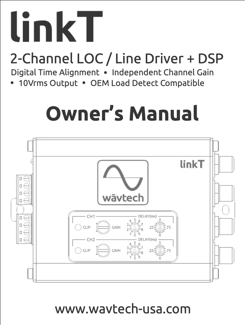 Page n°1 - Manuel utilisateur Wāvtech LinkT