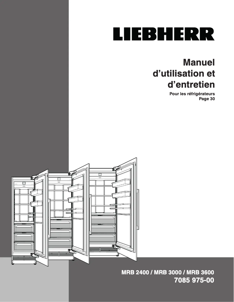 Page n°1 - Manuel utilisateur Liebherr EKB 9671 BioFresh