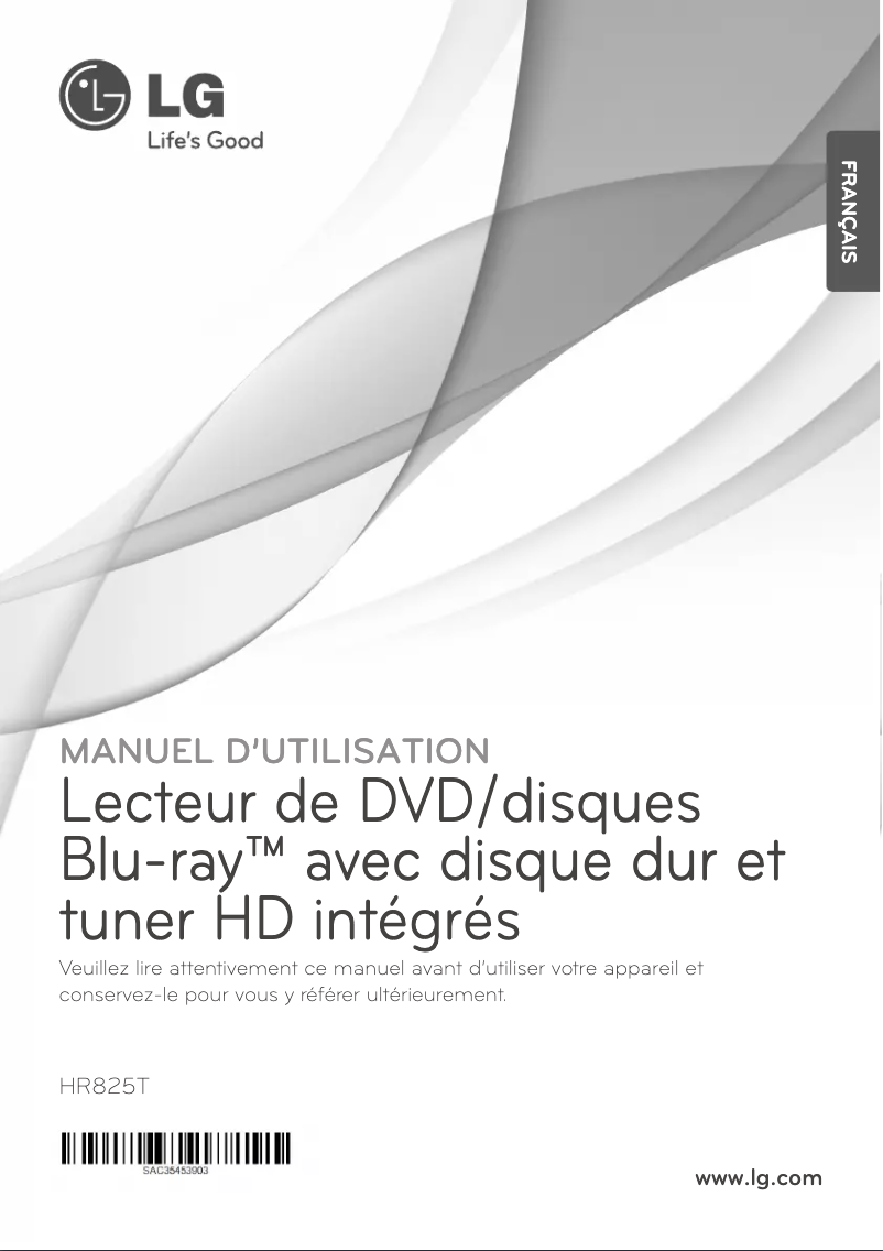 Página 1 del manual Manual de usuario LG HR825T