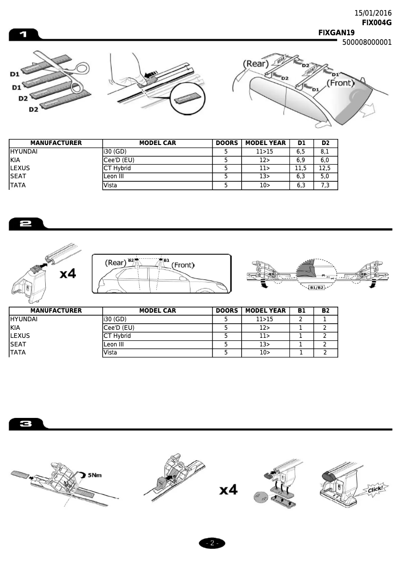Page n°1 - Manuel utilisateur M-Way Bar Space