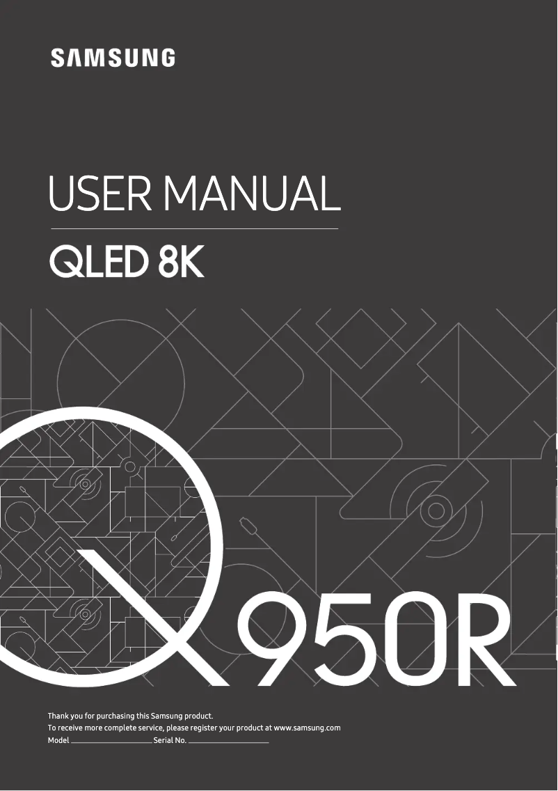 Page n°1 - Manuel utilisateur Samsung QLED 8K QE75Q950R