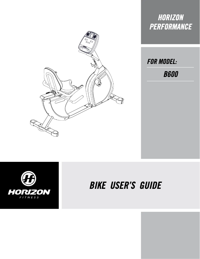 Image de la première page du manuel de l'appareil B600