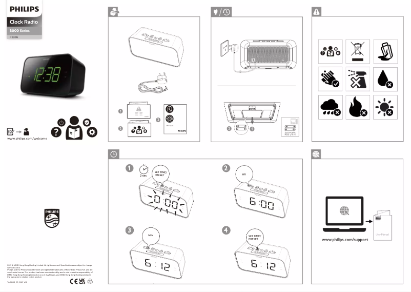 Page 1 de la notice Guide de démarrage rapide Philips TAR3306