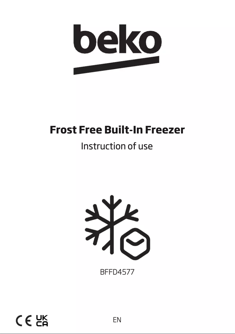 Page 1 de la notice Manuel utilisateur Beko BFFD4577