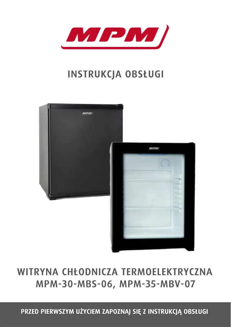 Page 1 de la notice Manuel utilisateur MPM MPM-30-MBS-06