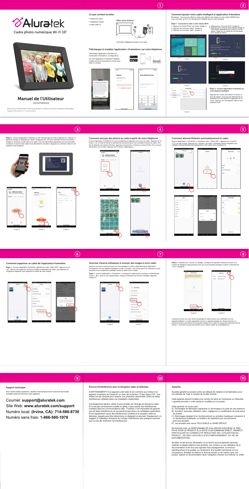 Imagen de la primera página del manual del dispositivo ASHDPWM10S