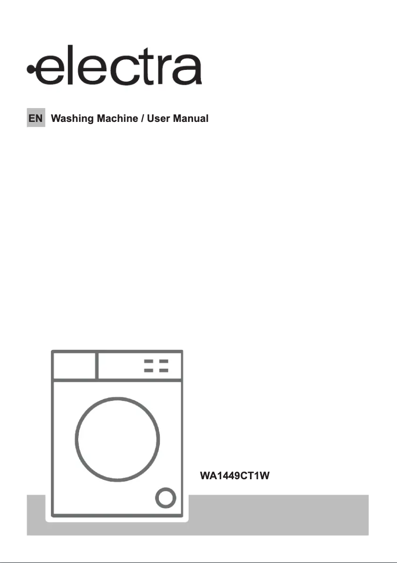 Page n°1 - Manuel utilisateur Electra WA1449CT1W