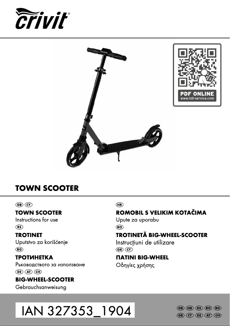 Página 1 del manual Manual de usuario Crivit BW-7170