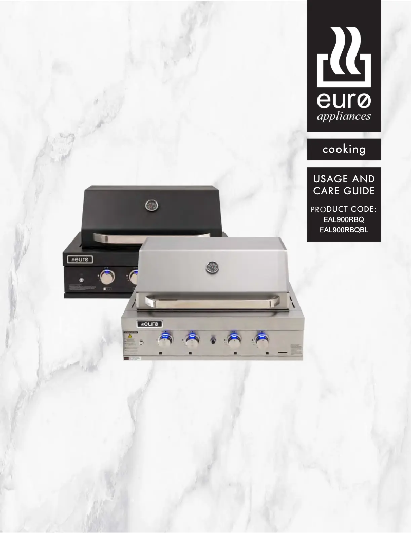 Page n°1 - Manuel utilisateur Euro Appliances EAL900RBQBL