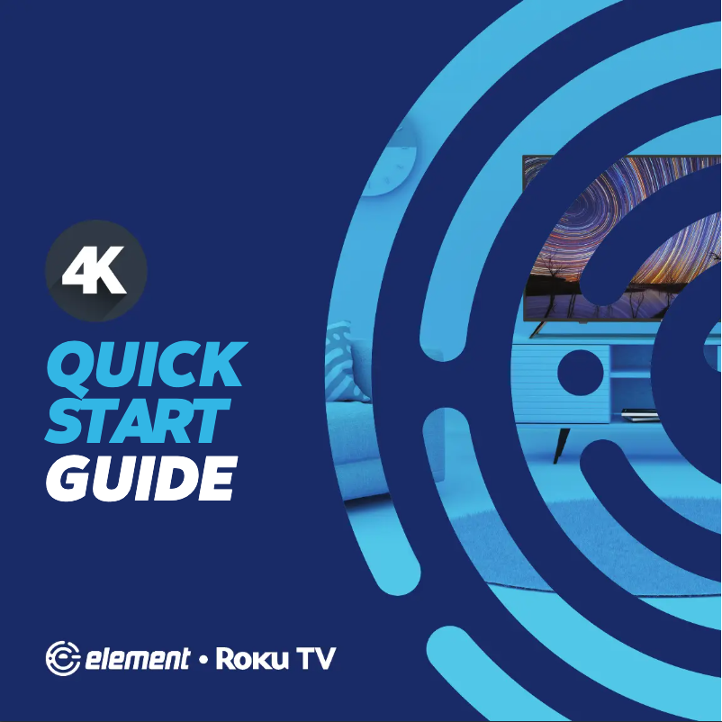 Image de la première page du manuel de l'appareil Roku TV E4SW7019RKU