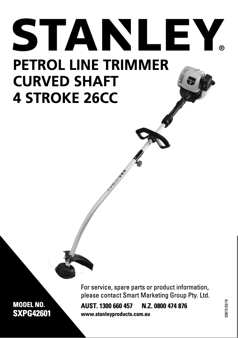 Page 1 de la notice Manuel utilisateur Stanley SXPG42601