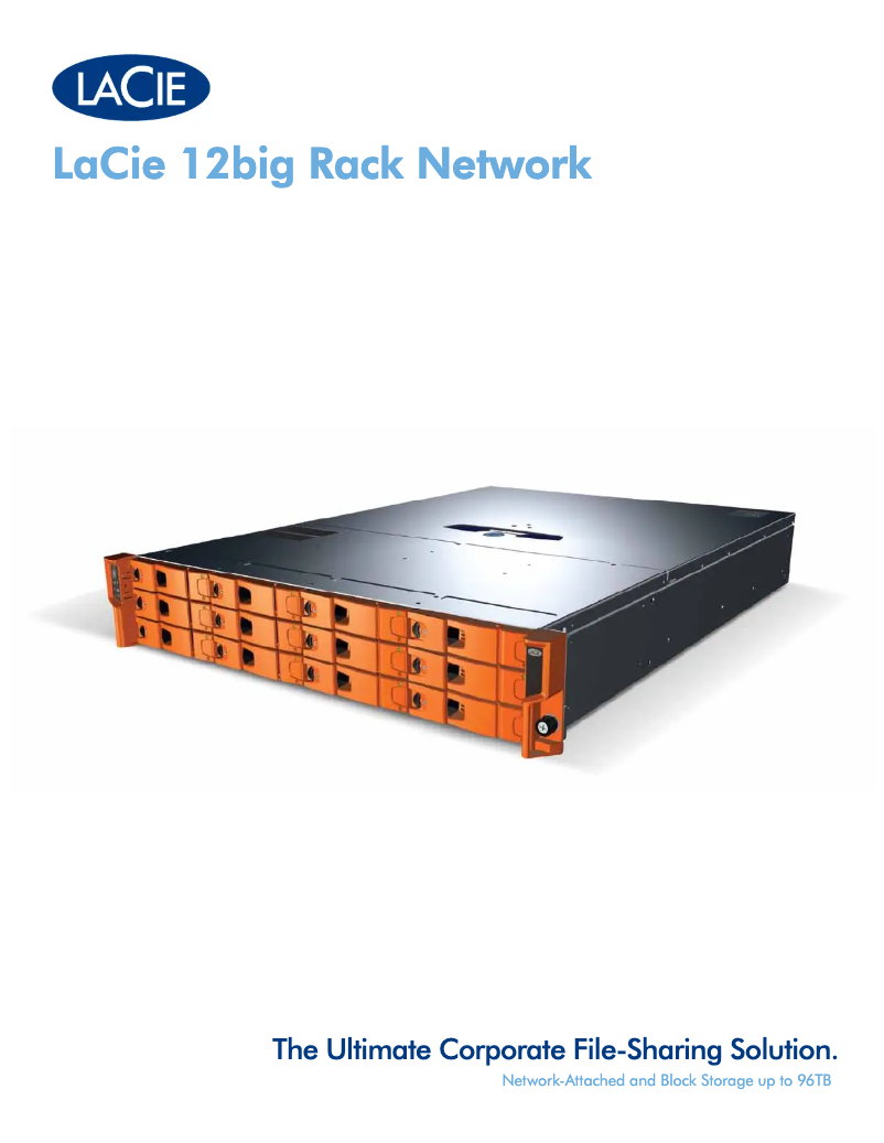 Image de la première page du manuel de l'appareil 12big Rack Network