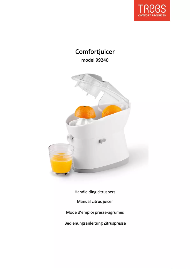 Page n°1 - Manuel utilisateur Trebs Comfortjuicer 99240