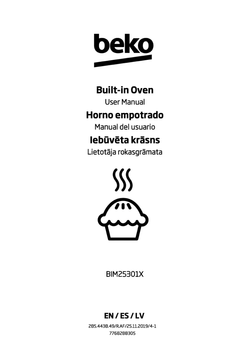 Página 1 del manual Manual de usuario Beko BIM25301X