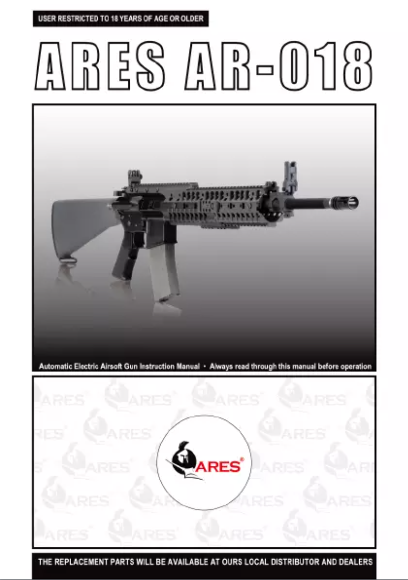 Image de la première page du manuel de l'appareil AR-018