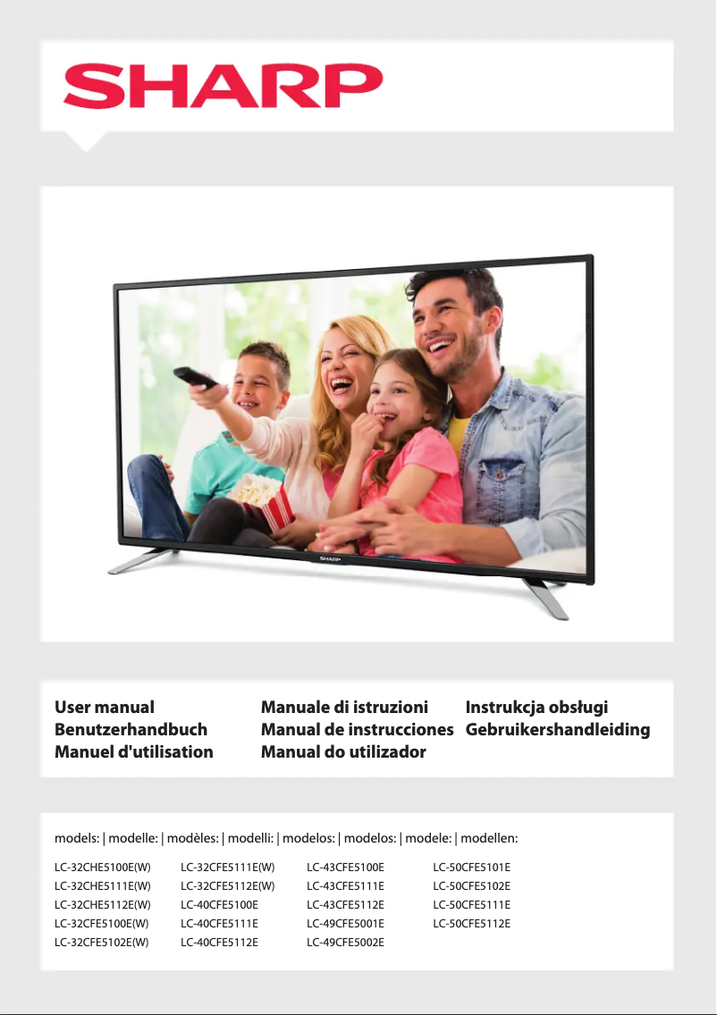 Image de la première page du manuel de l'appareil LC-43CFE5100E