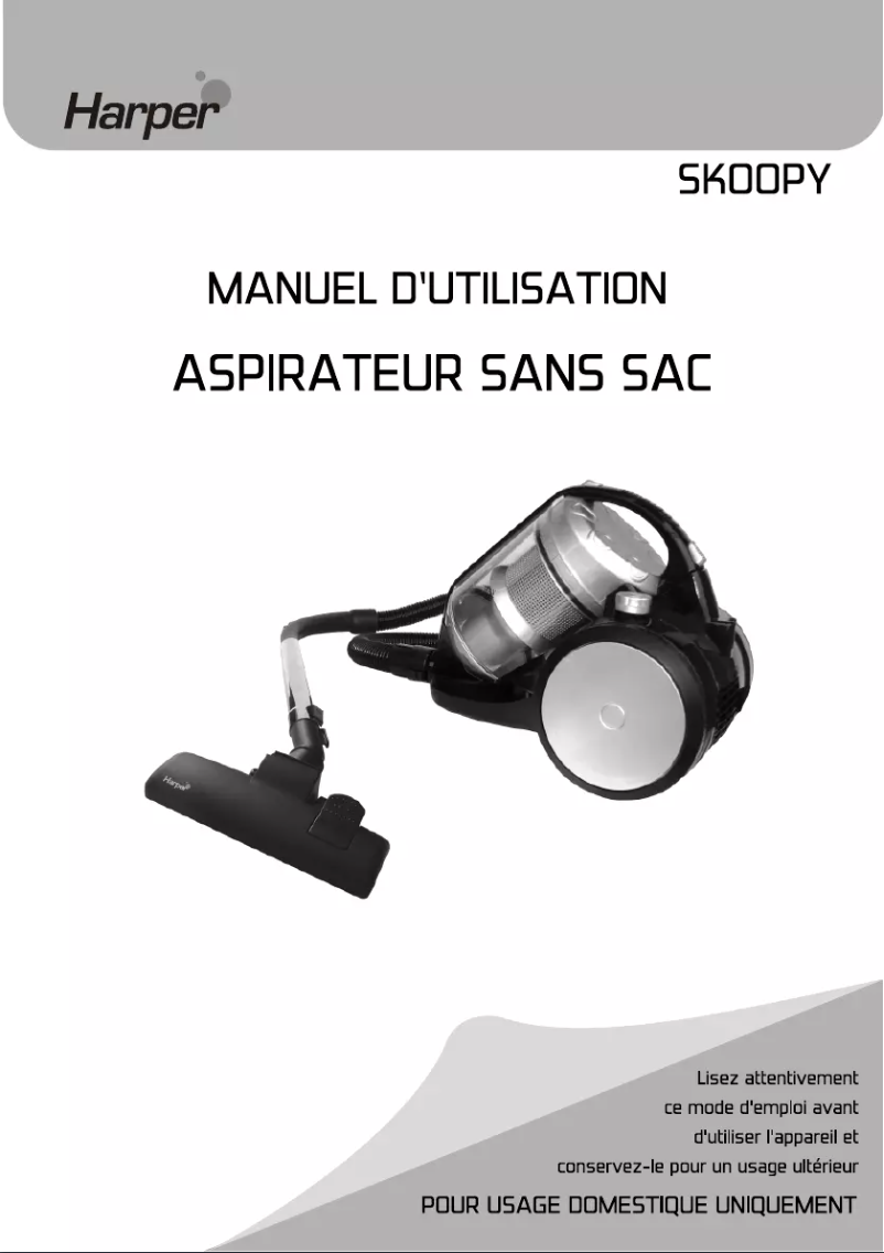 Page n°1 - Manuel utilisateur Harper SKOOPY