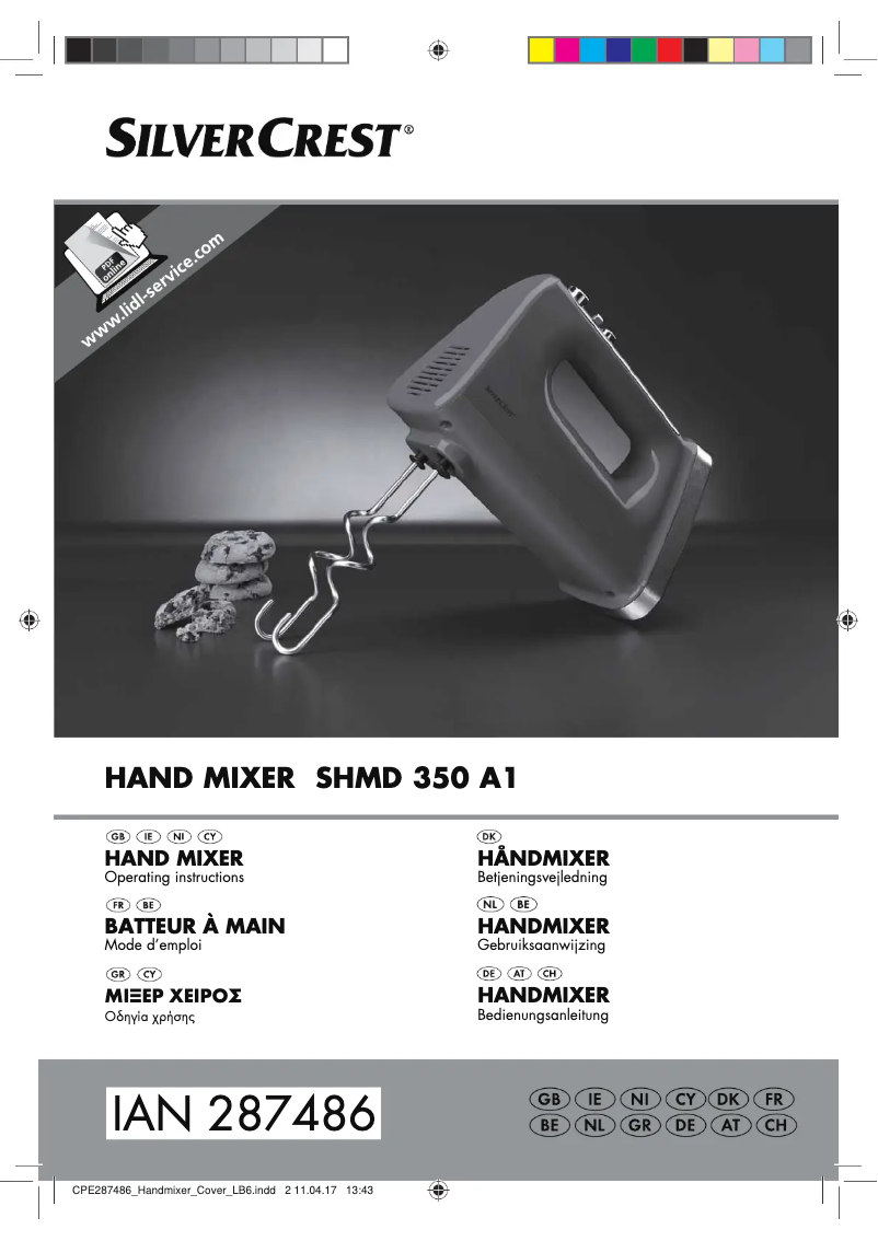 Page n°1 - Manuel utilisateur SilverCrest SHMD 350 A1