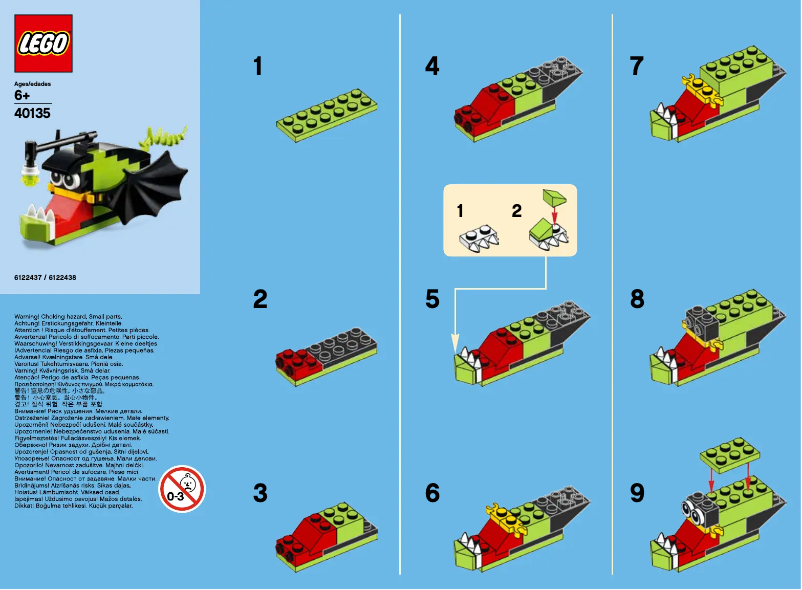 Page 1 de la notice Manuel utilisateur Lego Anglerfish 40135