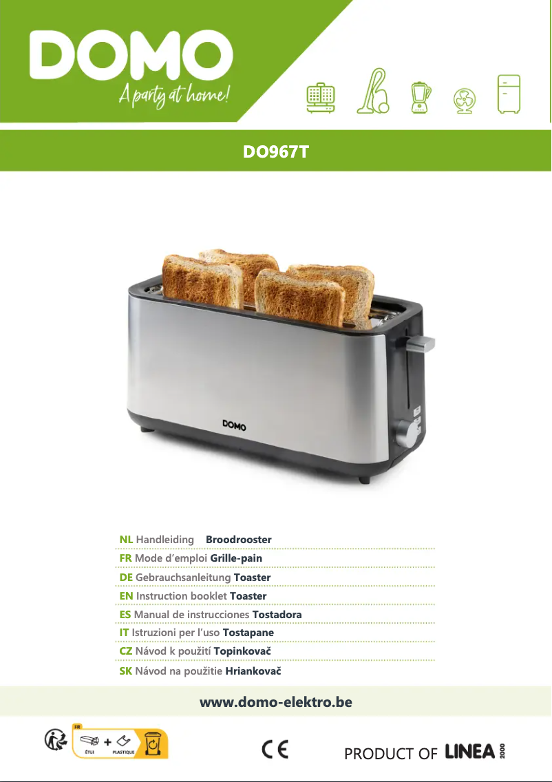 Page 1 de la notice Manuel utilisateur Domo DO967T