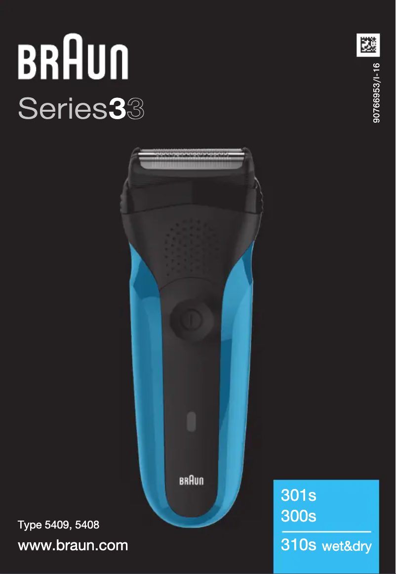 Page 1 de la notice Manuel utilisateur Braun Series 3 301s