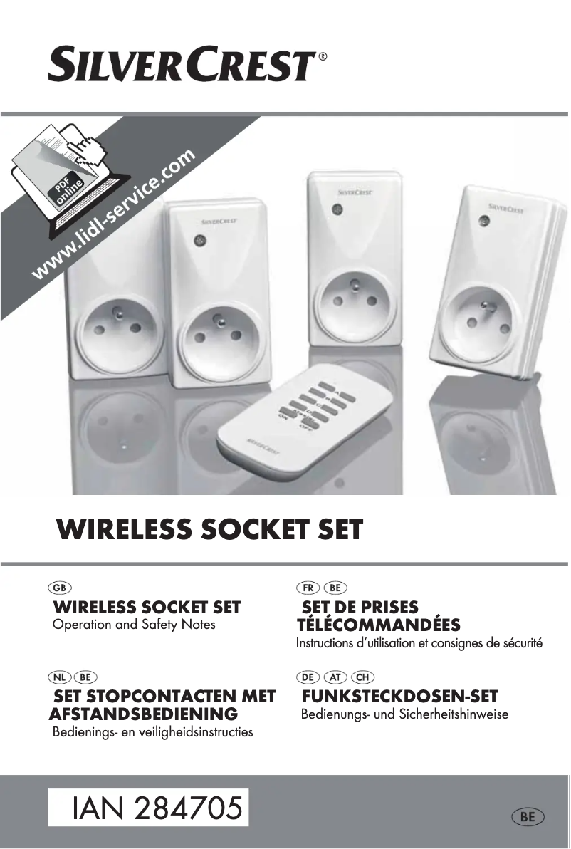 Page 1 de la notice Manuel utilisateur SilverCrest IAN 284705