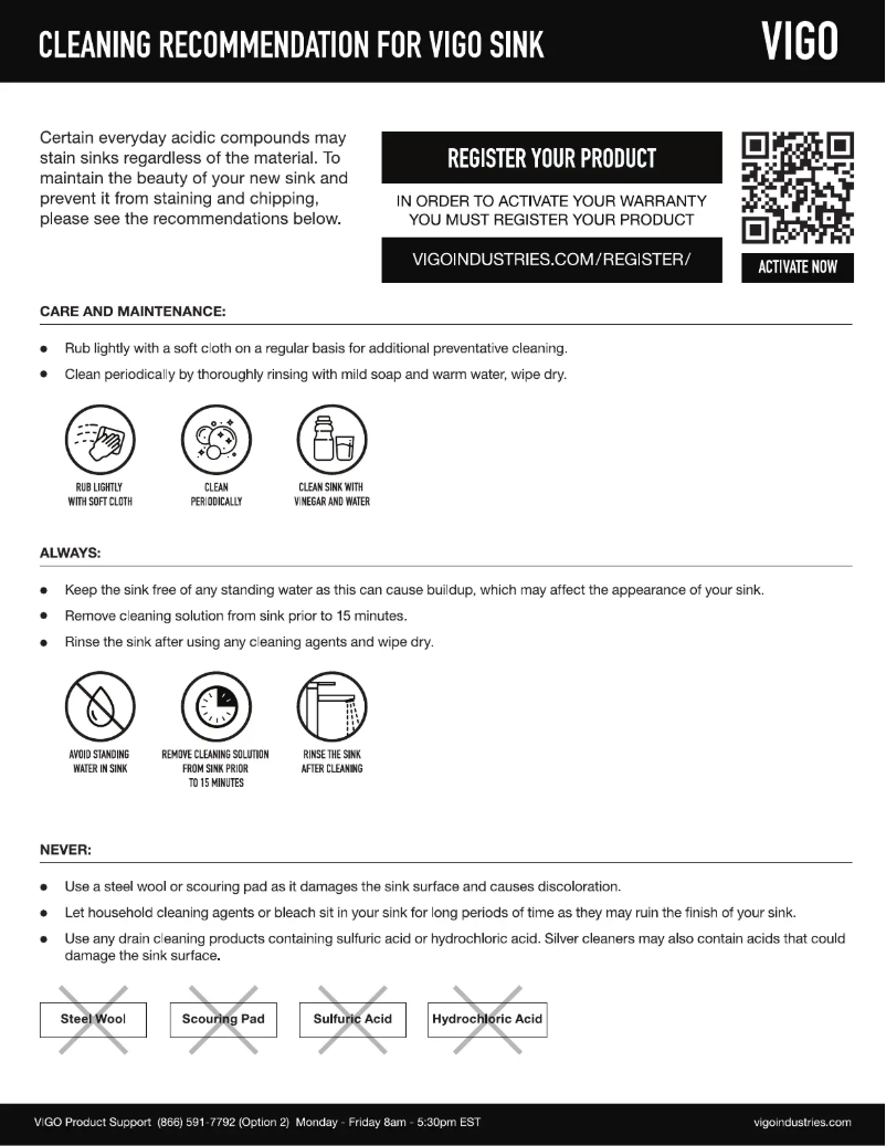 Página 1 del manual Manual de usuario Vigo Mercer VGR3020CK1